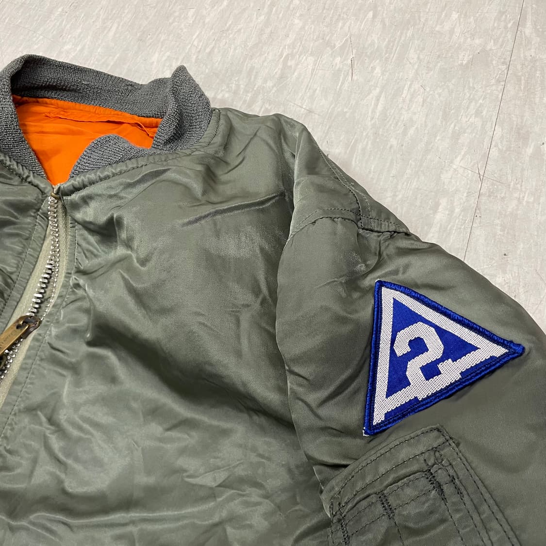 70s 알파인더스트리 MA-1 항공점퍼 야상자켓 L V6 상품이미지4