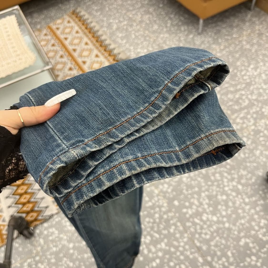 리바이스 501 올드스쿨 빈티지 워싱 진청 데님팬츠 32인치 C11004 상품이미지9