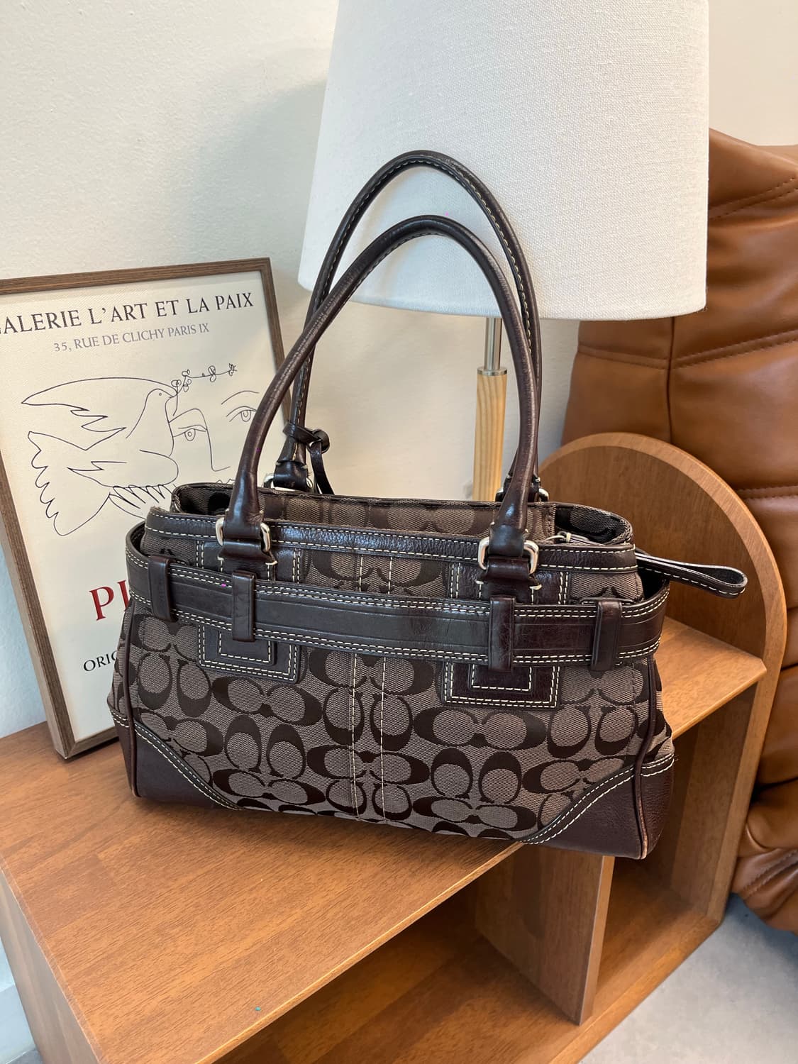 Coach Brown Square Bag 상품이미지3