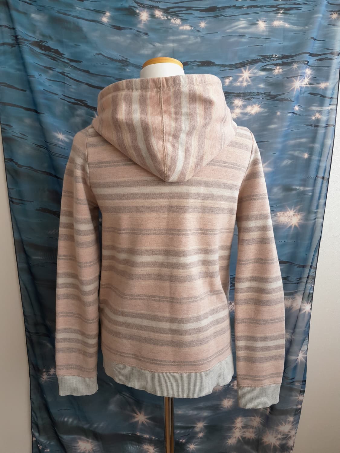 딸기우유 핑크 스트라이프 후드집업 상품이미지4