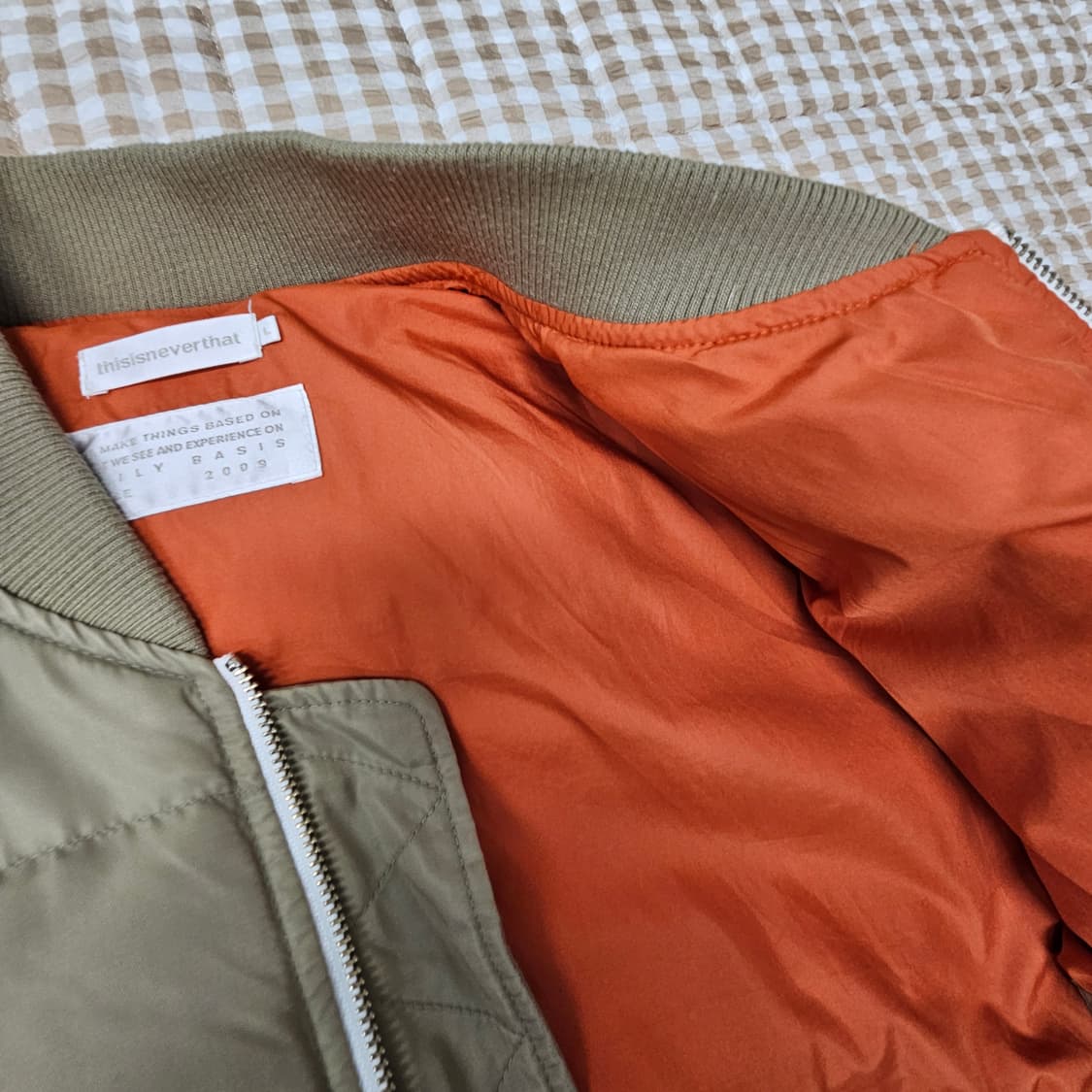 디스이즈네버댓 MA-1 오리털 점퍼 남자100 상품이미지7