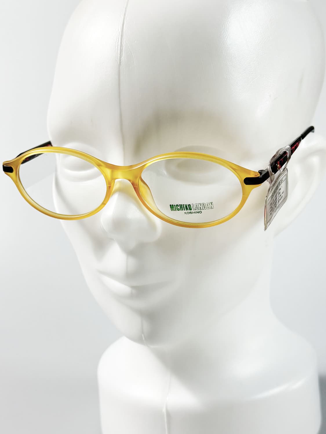 90s 미치코 코시노 런던 뿔테 오벌 프레임 빈티지 안경 상품이미지8