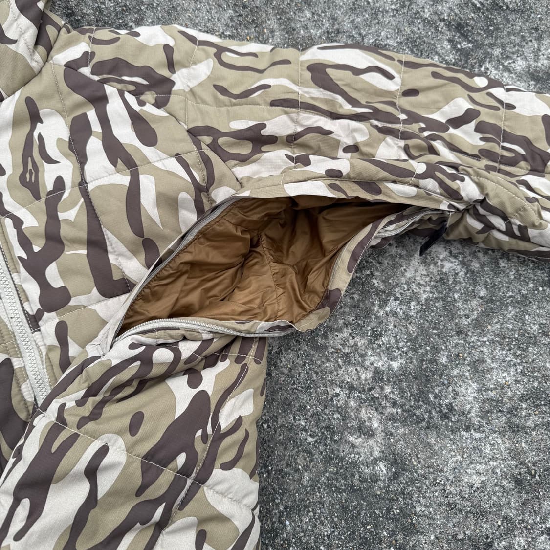 [L] 콜롬비아 카모패턴 후드 패딩 상품이미지7