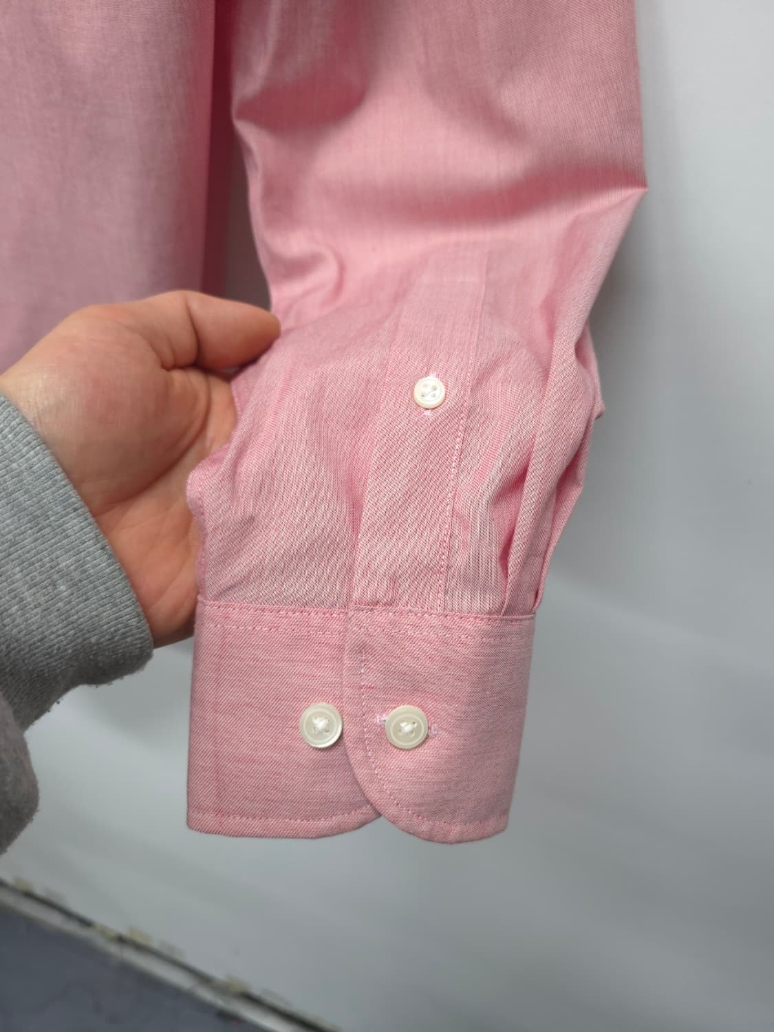 타미힐피거 THFLEX 수피마 슬림핏 스트레치 셔츠 (핑크/95) 상품이미지9