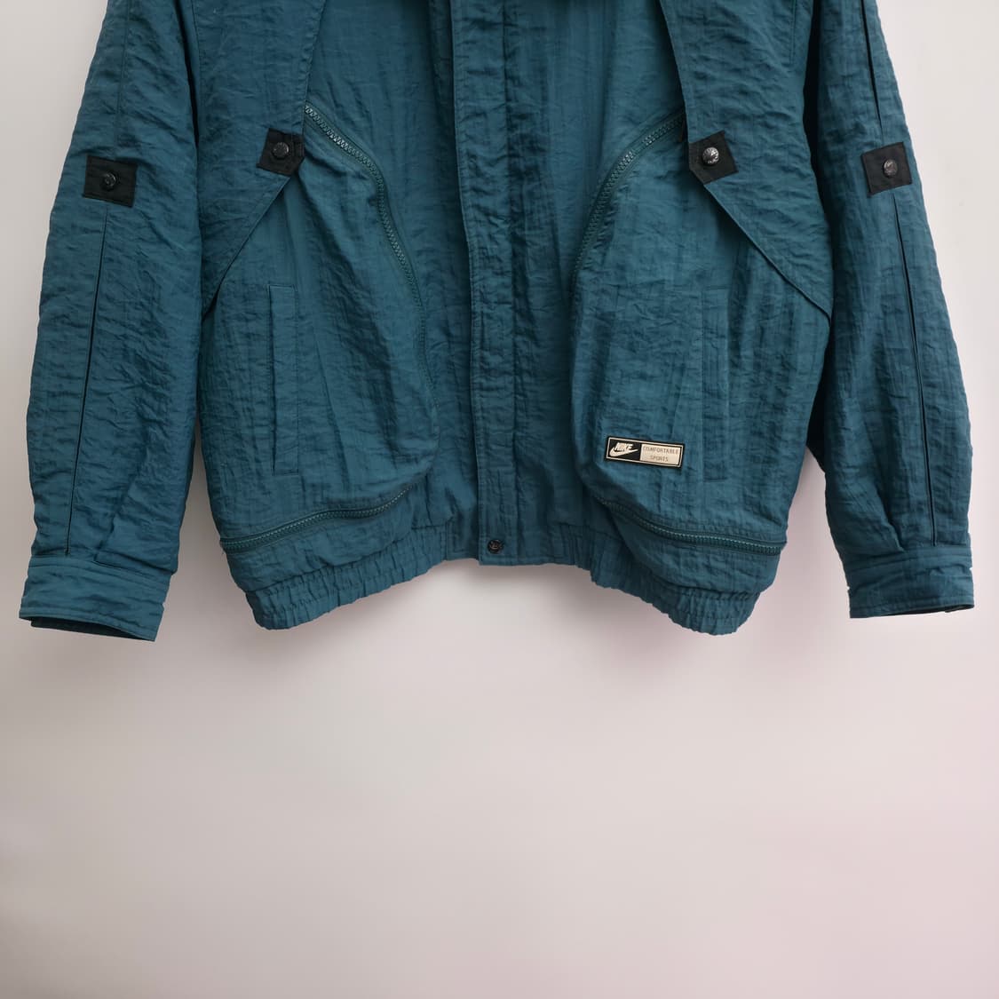 [L] 80's 나이키 삼나스포츠 쉐르파 나일론 점퍼 상품이미지3