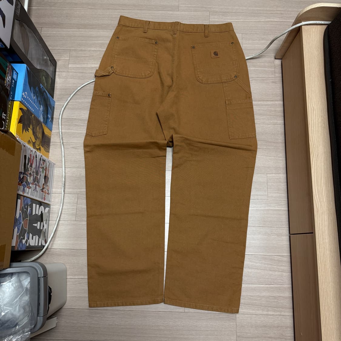 (일괄판매)빈티지 칼하트 디트로이트 B136 구형 더블니 가죽로고 상품이미지4