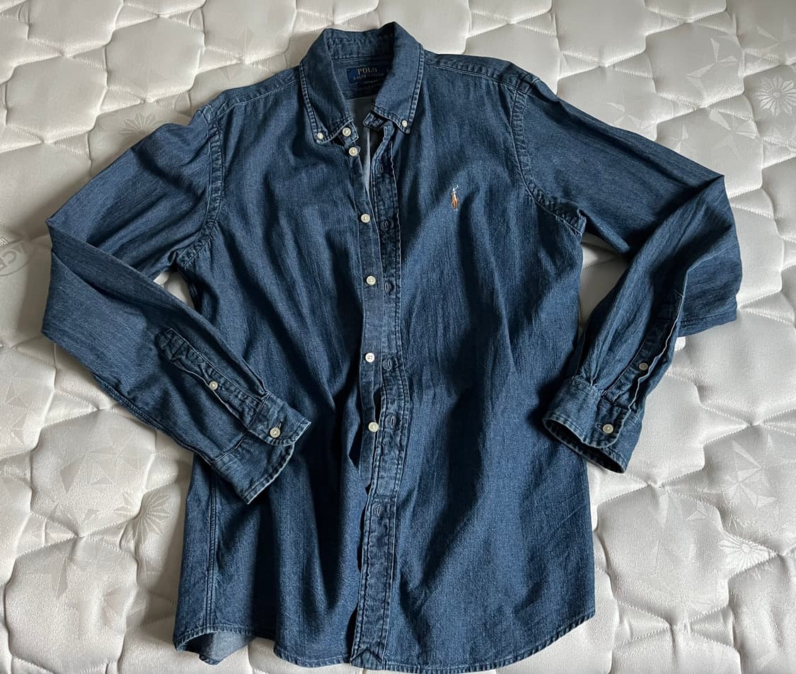 Polo custom fit denim shirts 상품이미지2