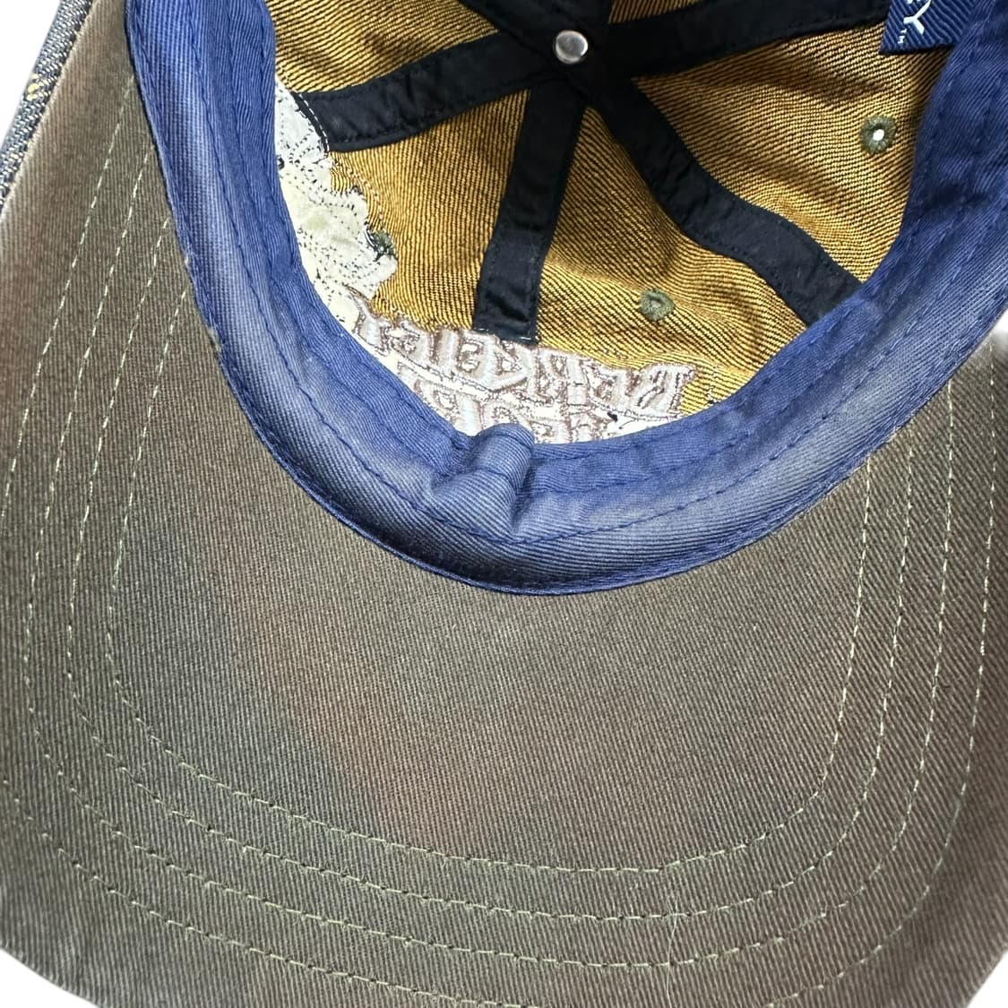 ✨ (바배) 빈티지 데님 크로스헤드 볼캡 모자  상품이미지5