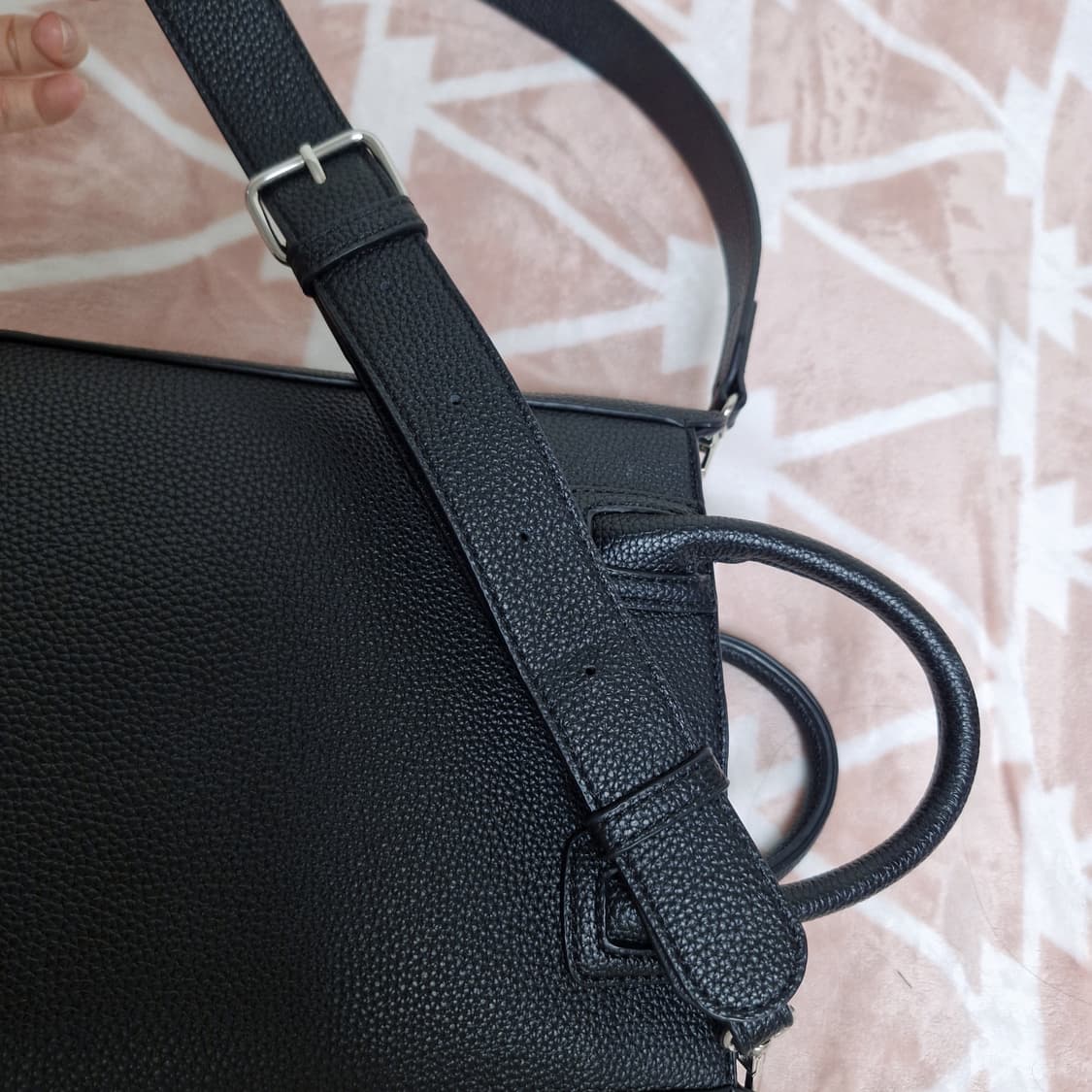 니코앤드 3way 가죽 가방 숄더백 토트백 크로스백 블랙 상품이미지5