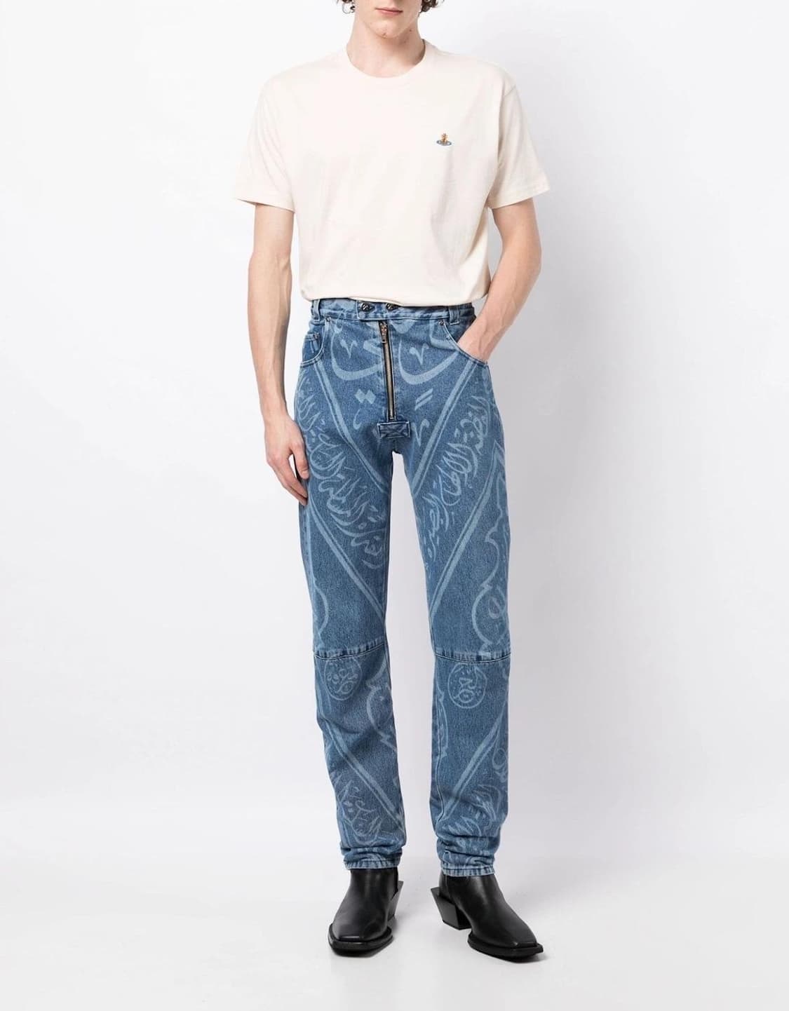GmbH-Fatin Denim Trousers Indigo print 상품이미지1