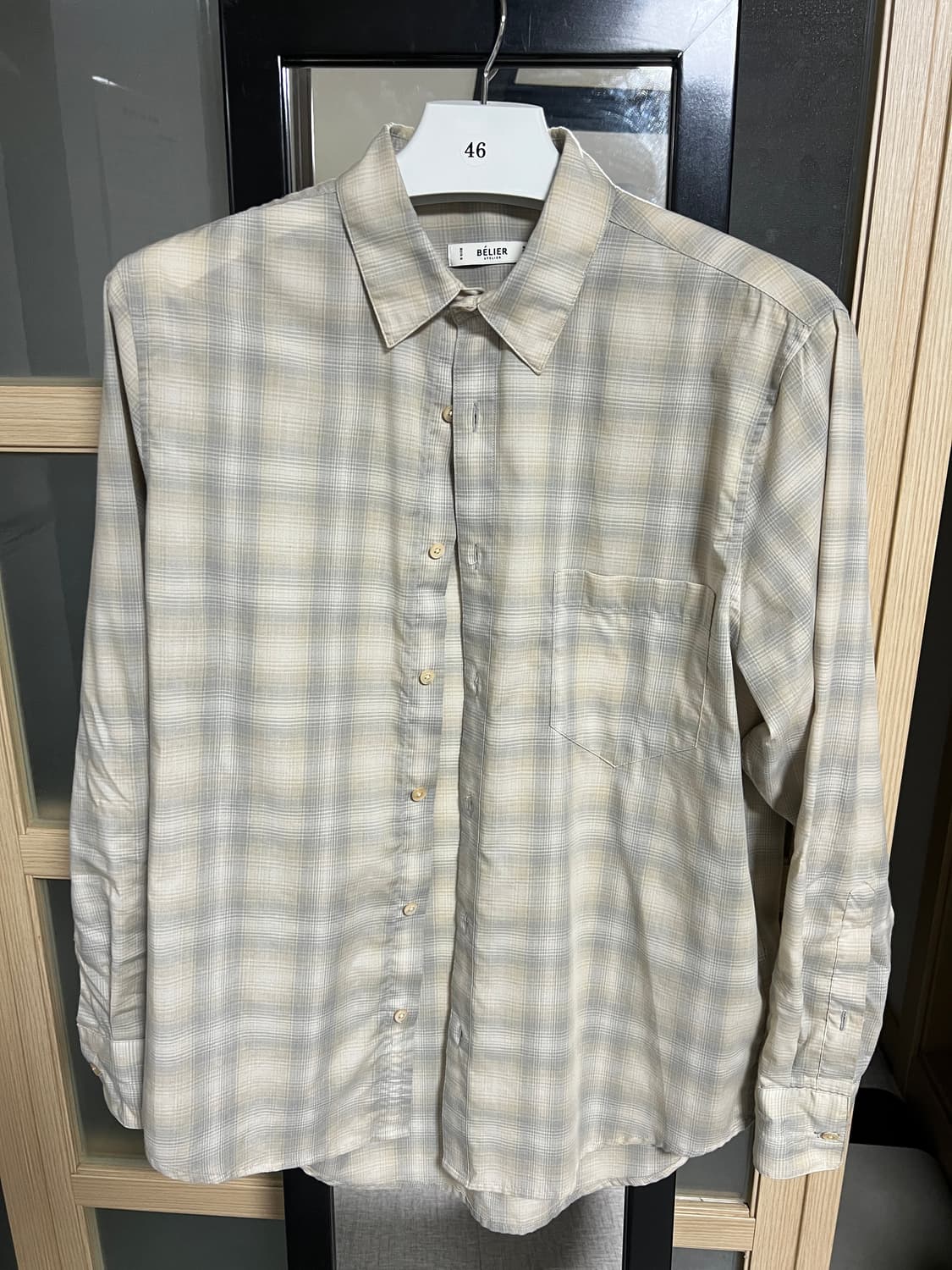 [S] 벨리에 치코셔츠 멀티베이지 상품이미지4