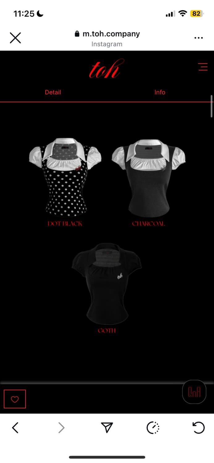 Toh dolly top goth 상품이미지1