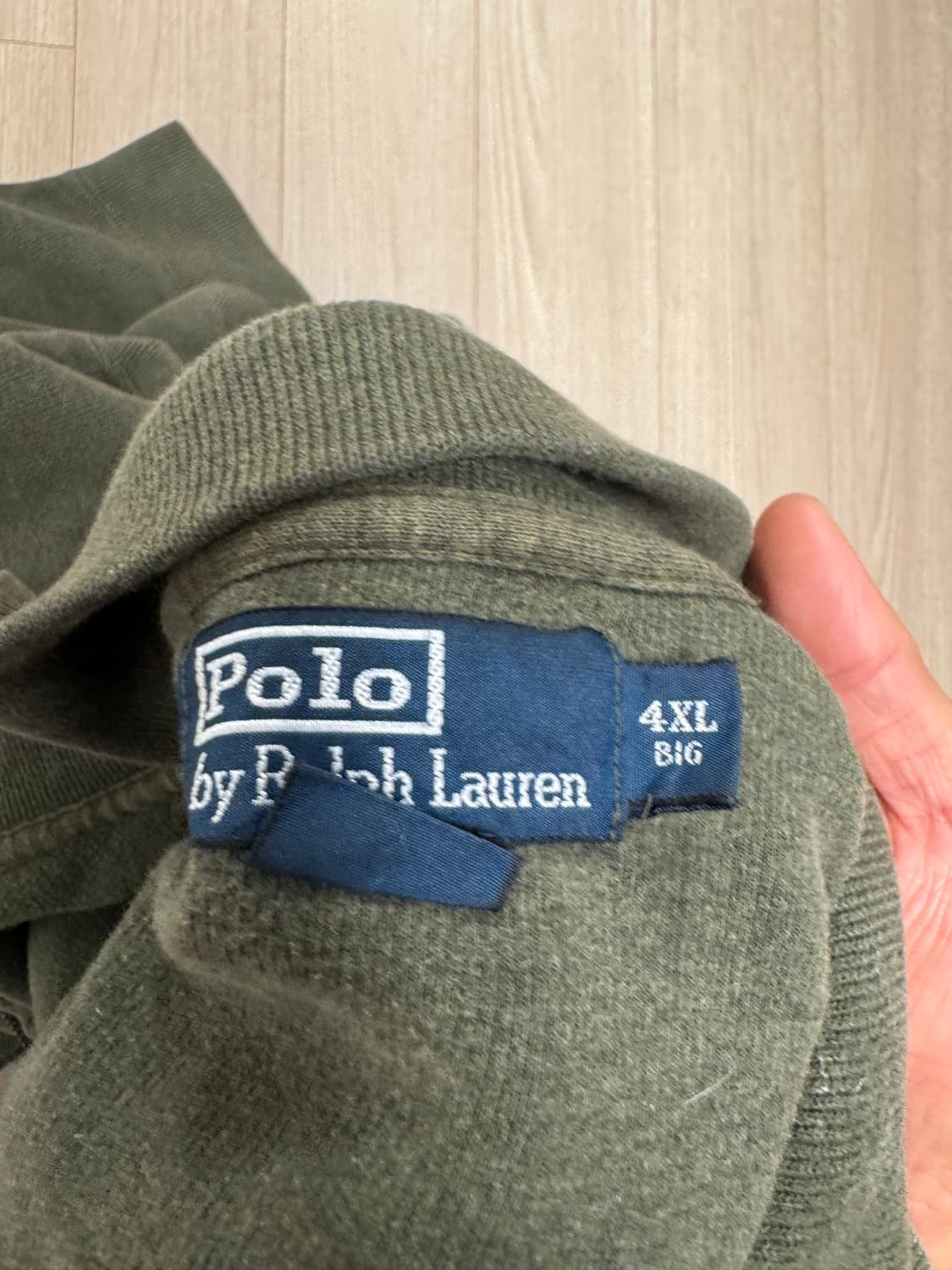 폴로 코튼 하프집업 빅사이즈 상품이미지1