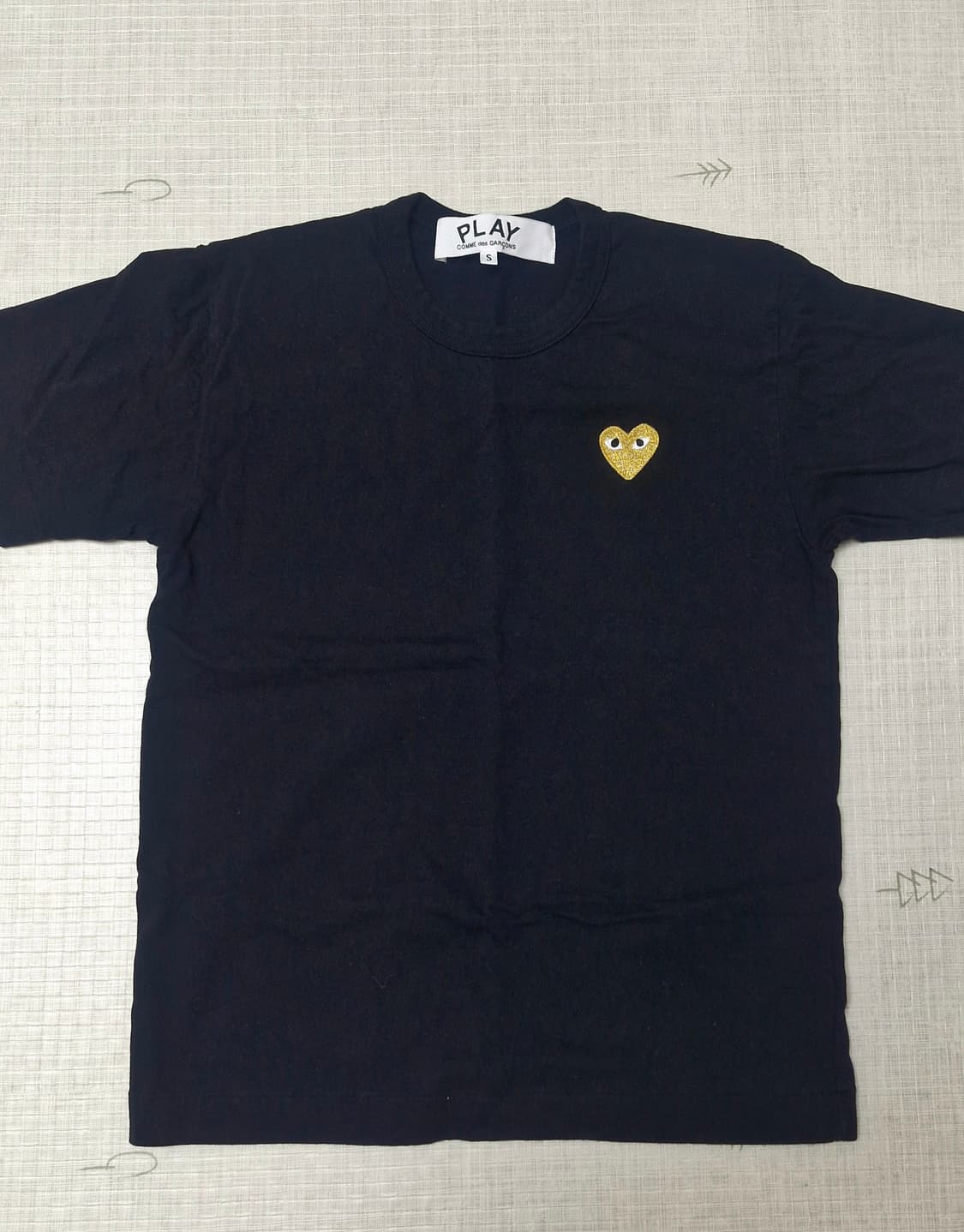 꼼데가르송 골드와펜 반팔s 새상품 상품이미지1