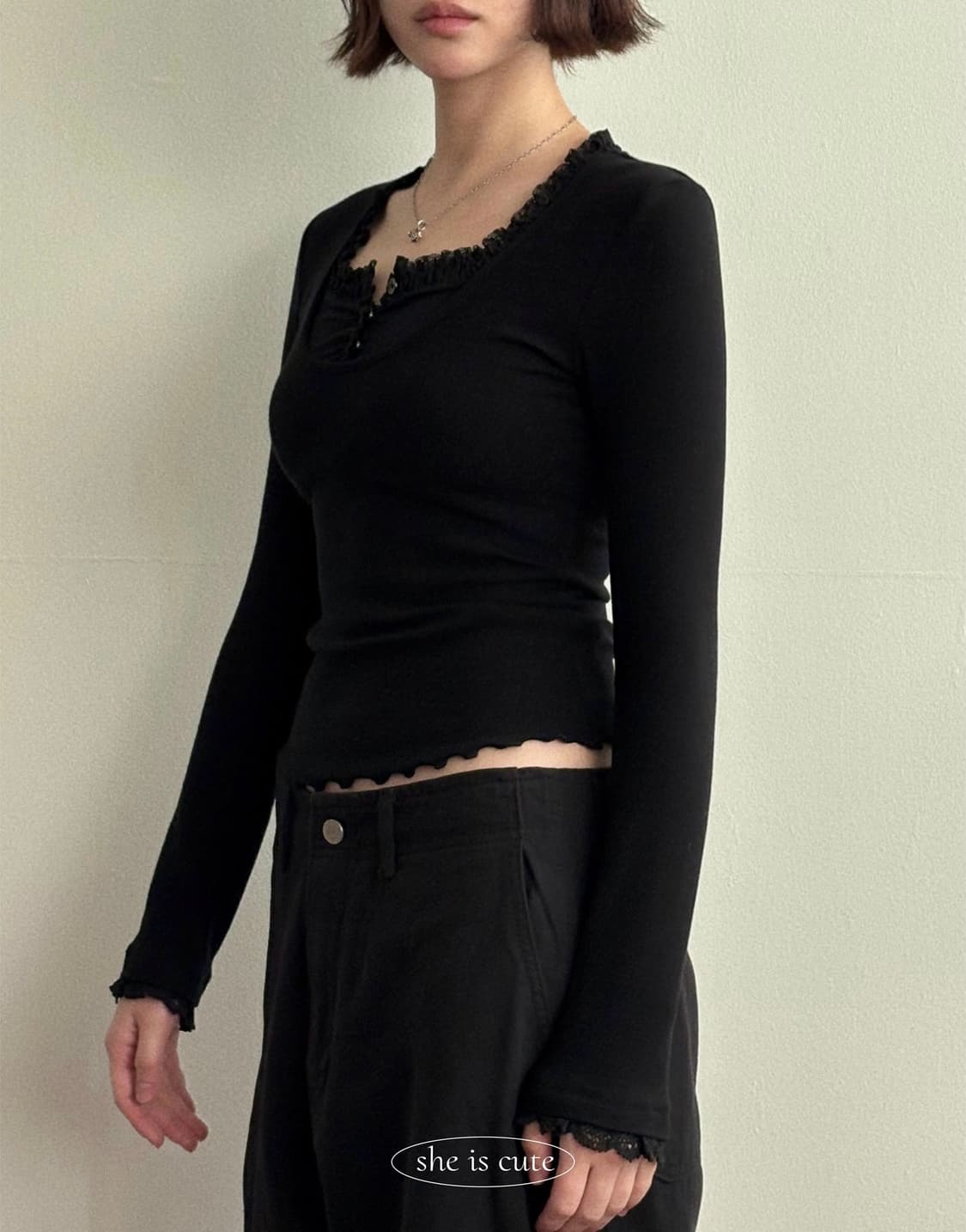 쉬이즈큐트 안젤라티 블랙 상품이미지3