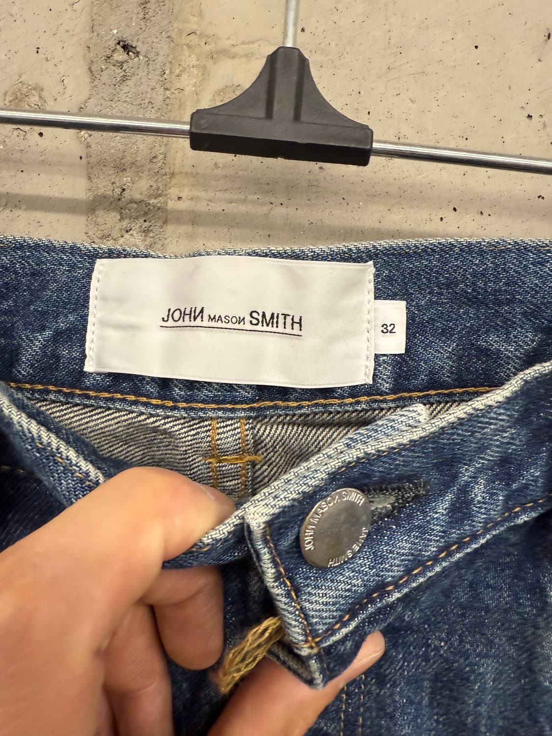 johnmasonsmith 컴포트 테이퍼드 팬츠 중청 32 상품이미지4