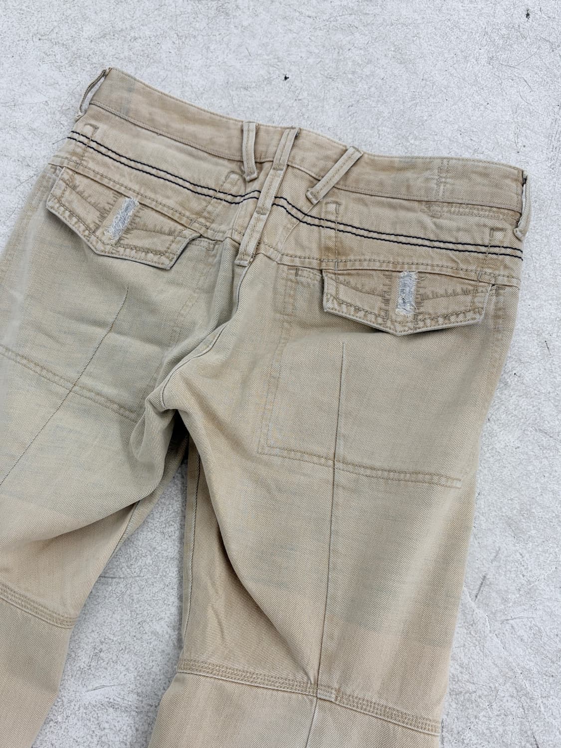 2000‘s 저버드 디스트레스드 닷 데님 팬츠 상품이미지6