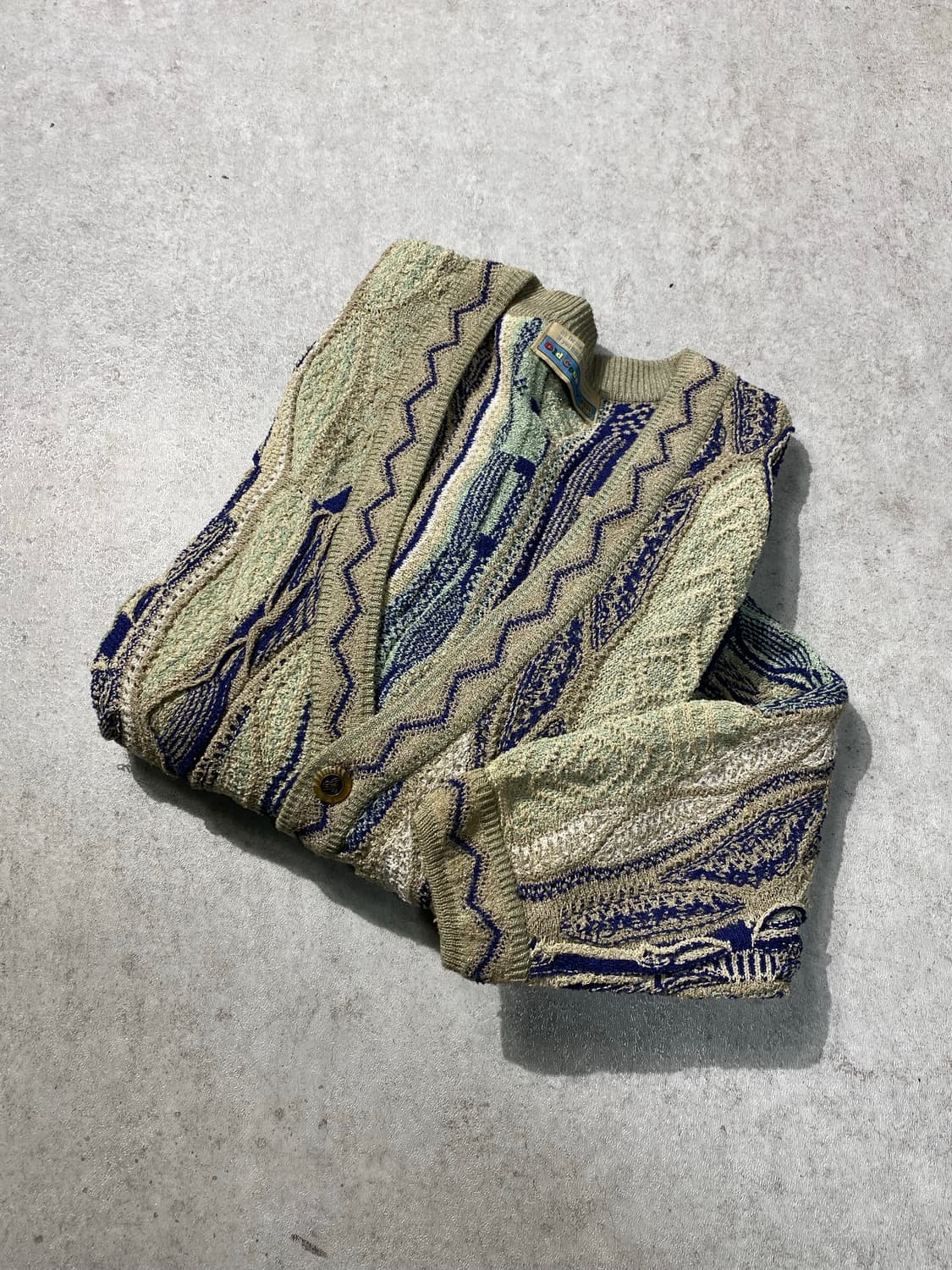 [L-XL] 90s Old Country 올드컨트리 케이블니트 가디건 상품이미지1