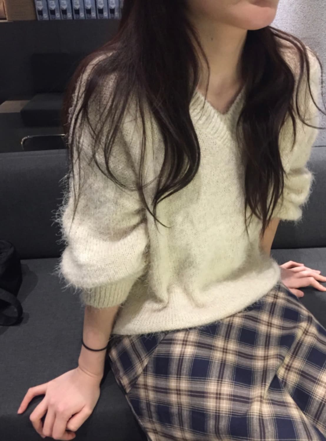 (최종가격/새상품)하우유 마요 루즈 니트 상품이미지4