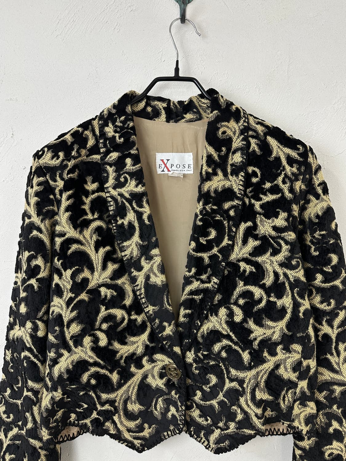 90s EXPOSE 자가드 패턴 자켓 (MADE IN USA) 상품이미지2
