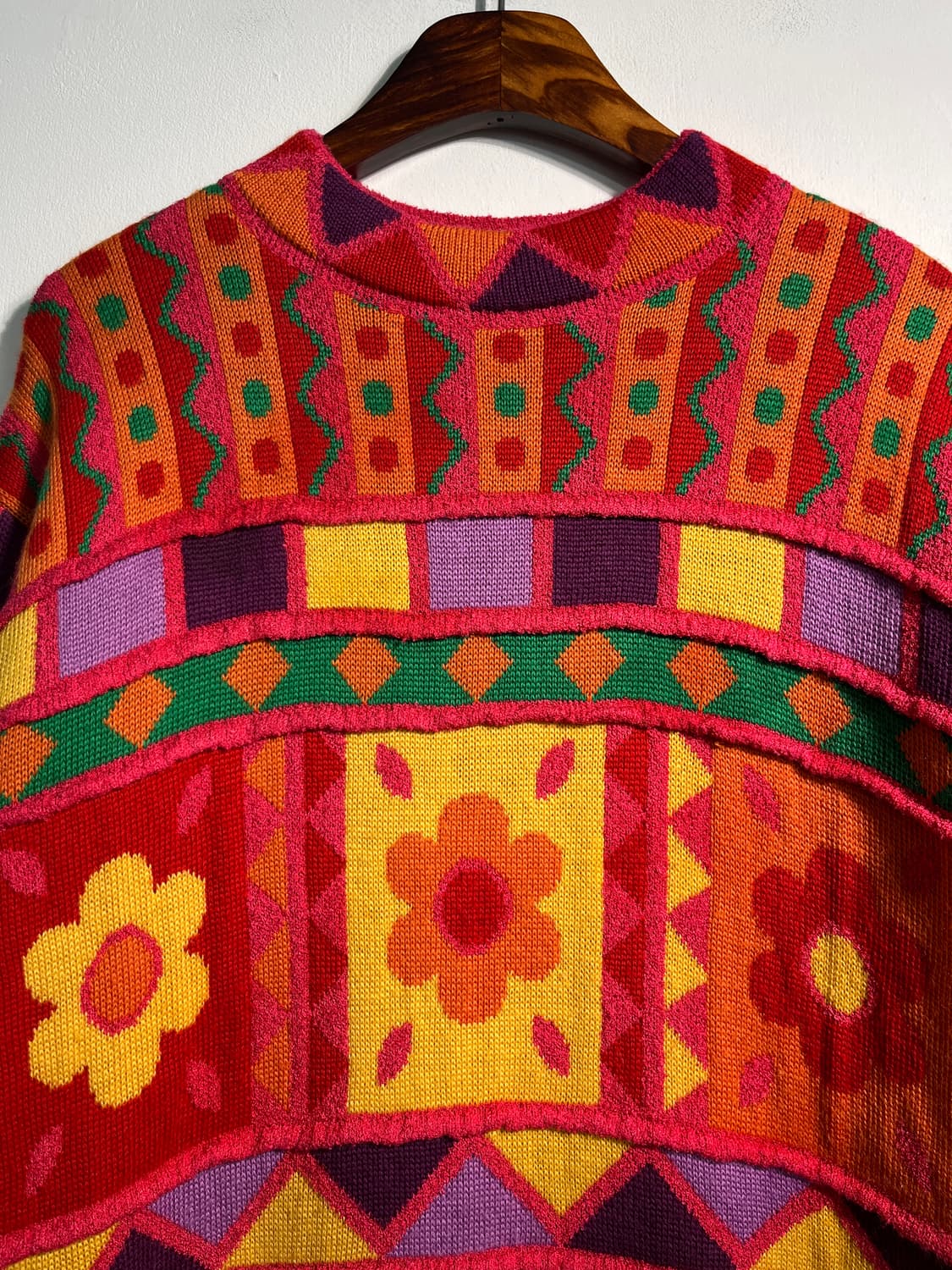 Vintage flower knit 울 혼방 상품이미지3