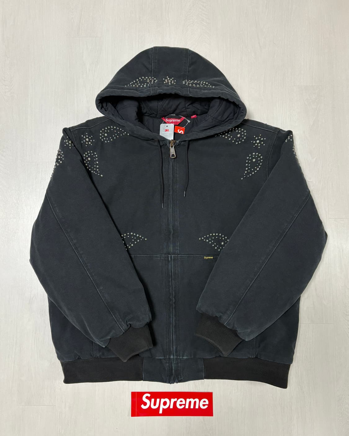 슈프림 23FW 페이즐리 스터드 후드자켓 (L) 상품이미지1