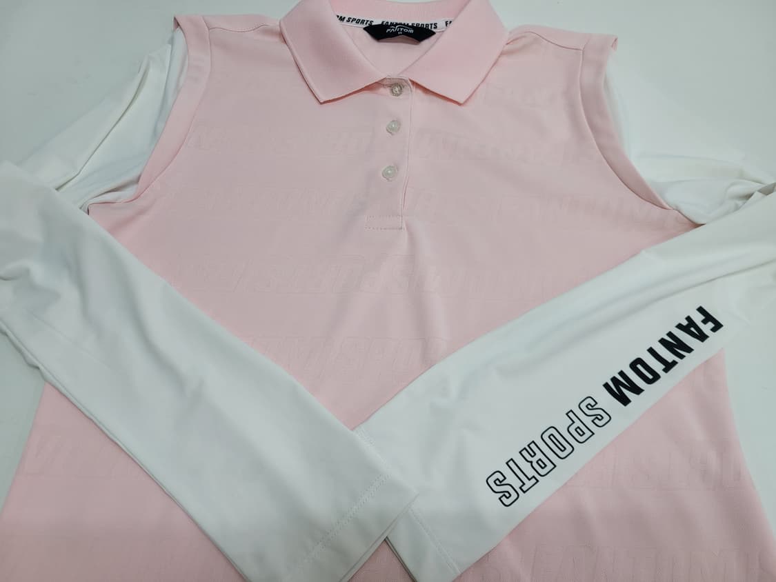 FANTOM 21SS 팬텀 로고 패턴 소재 배색 긴팔 티셔츠 / 여 95 상품이미지4