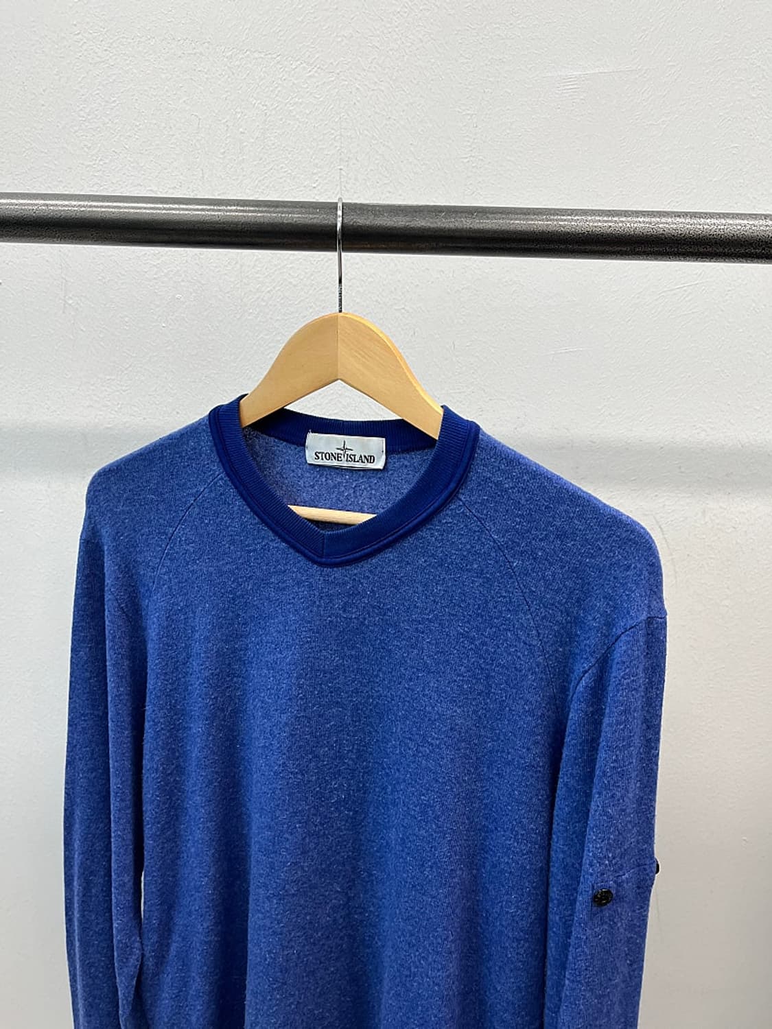 100-105) 스톤아일랜드 블루 코튼니트  상품이미지2