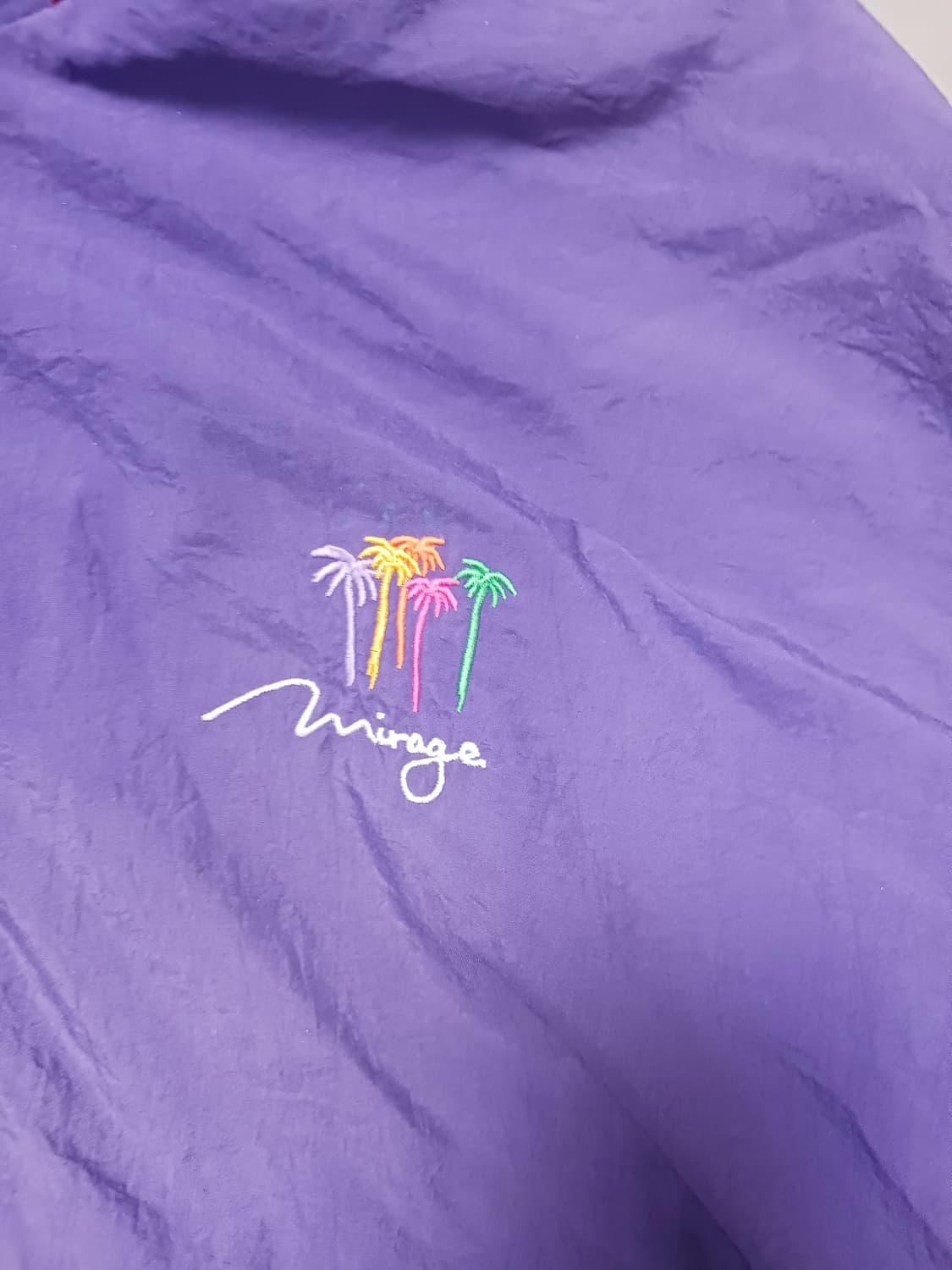 [프리] 미라지 90s 라스베가스 퍼플 히든후드 바람막이 자켓 상품이미지3