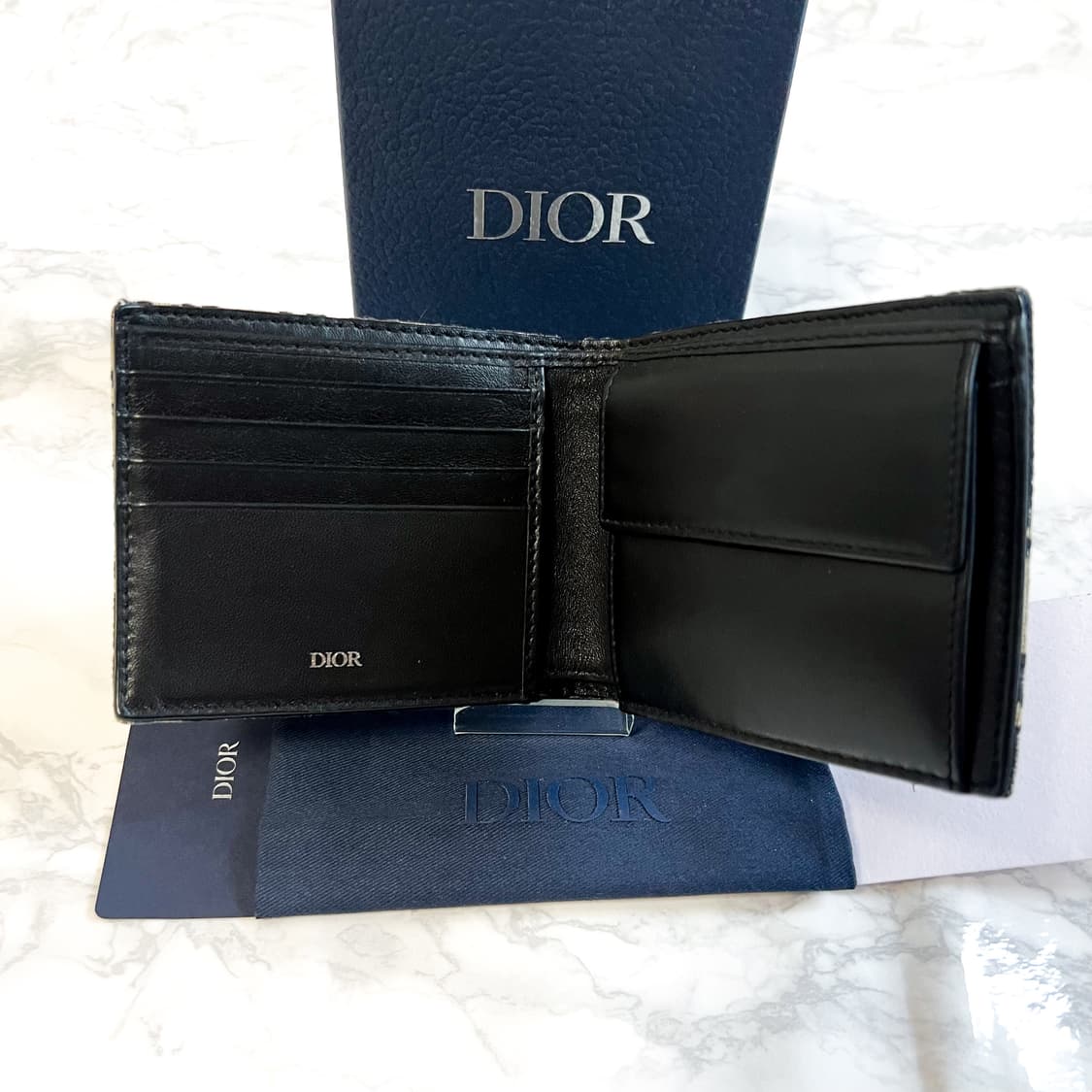 디올 오블리크 자카드 반지갑 상품이미지4