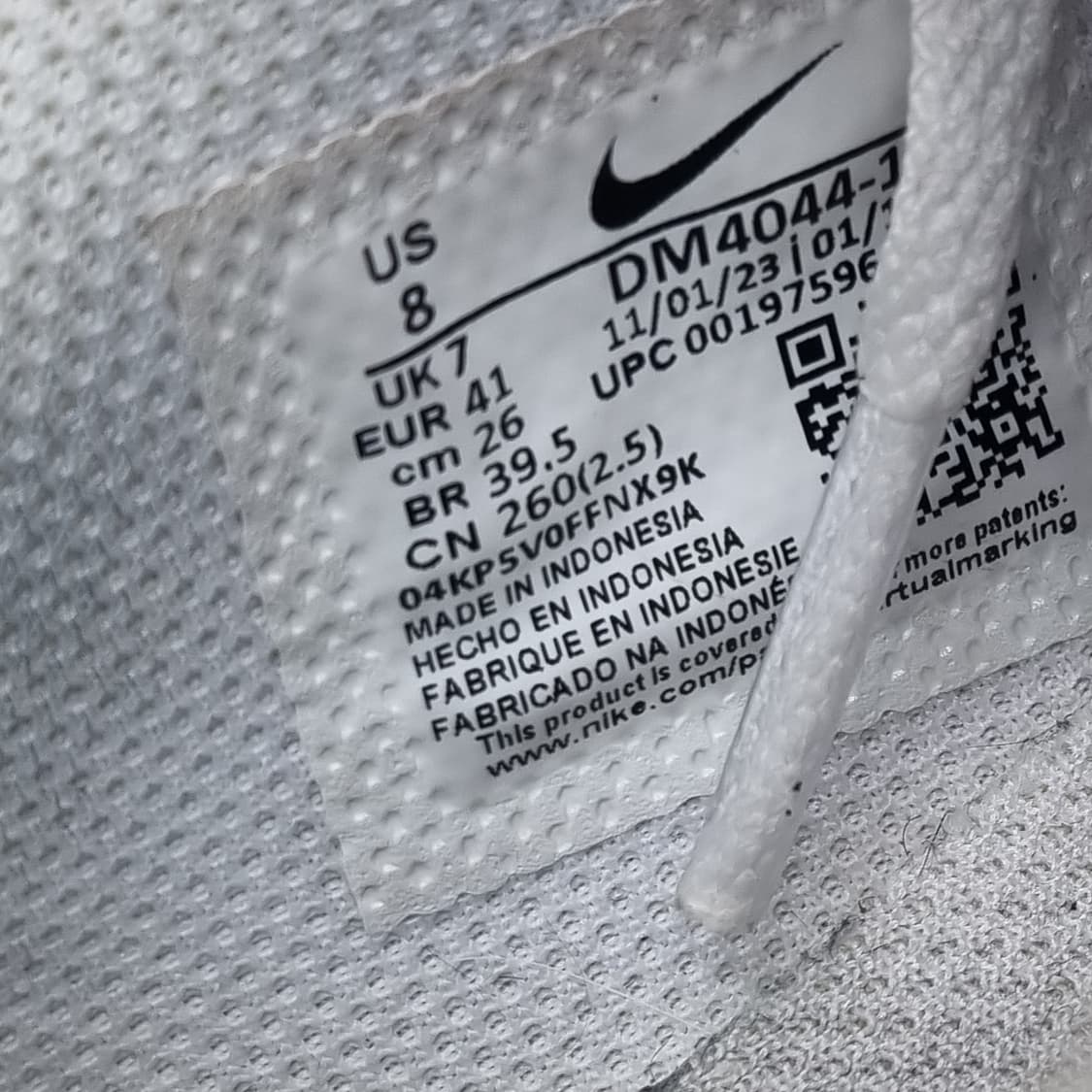 나이키 코르테즈 화이트블랙 운동화260 상품이미지6