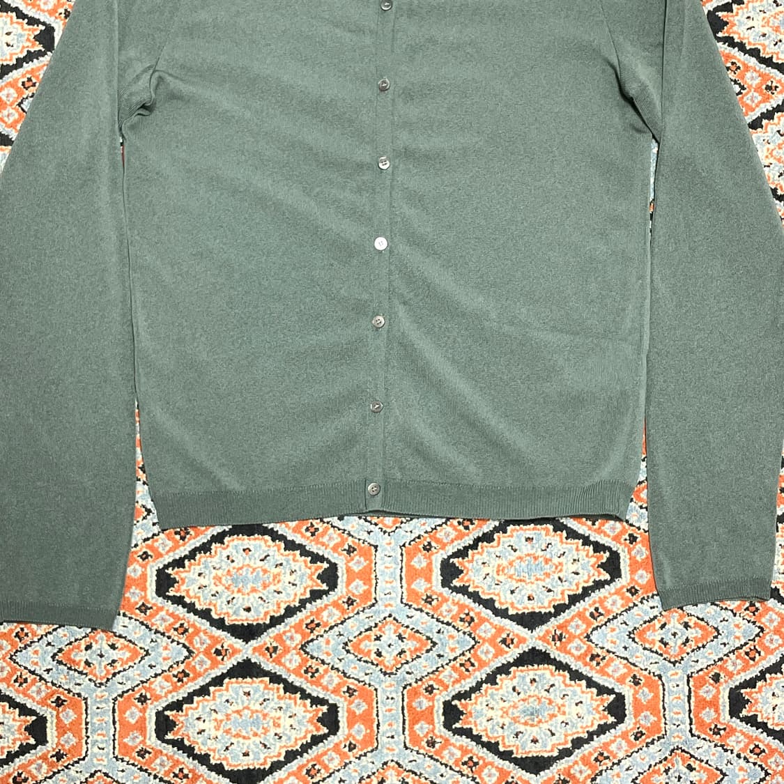 시스템 그레이카키 니트 가디건 여성90 상품이미지3