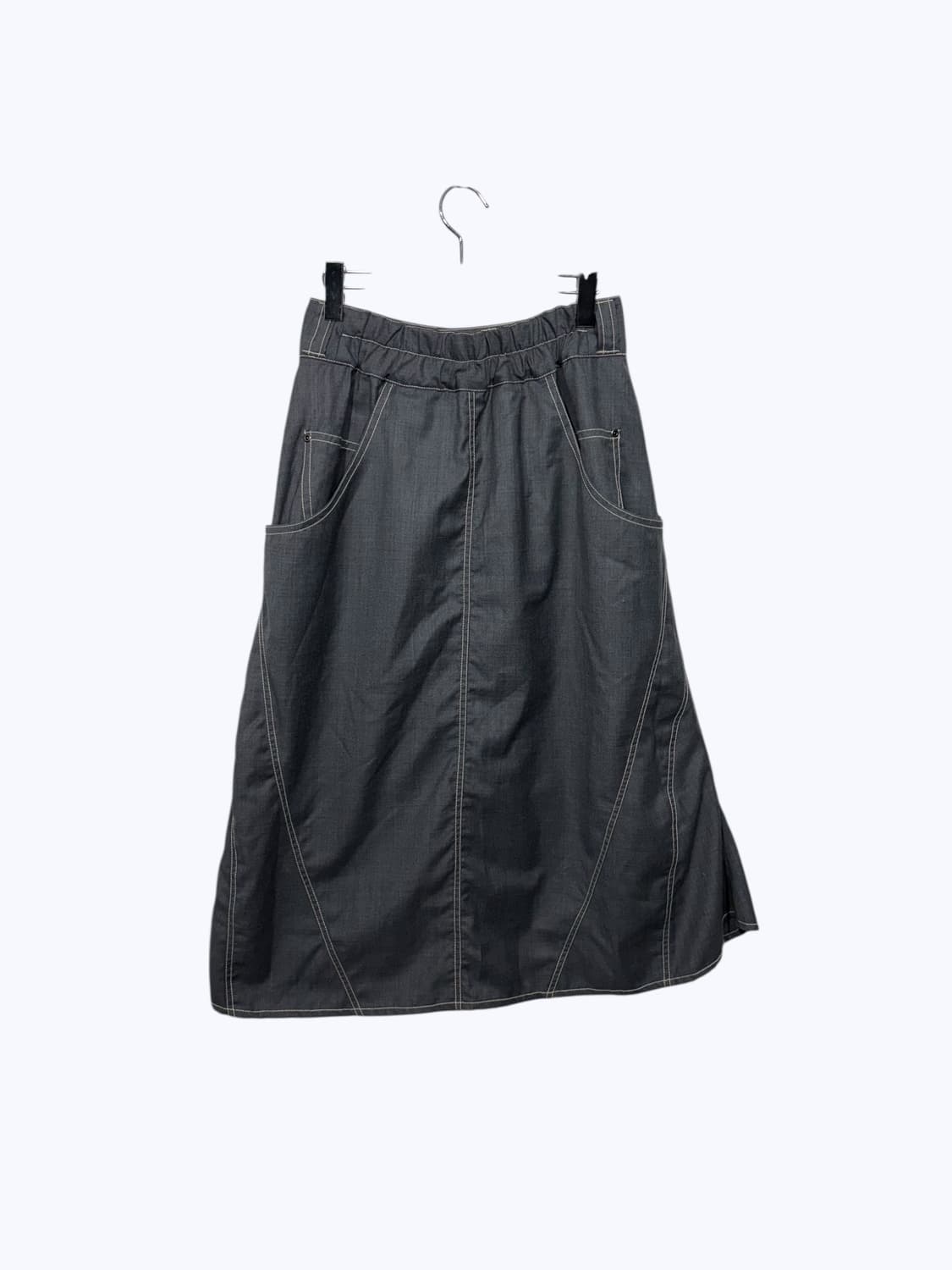 POUR DEUX gray stitch A skirt 상품이미지5