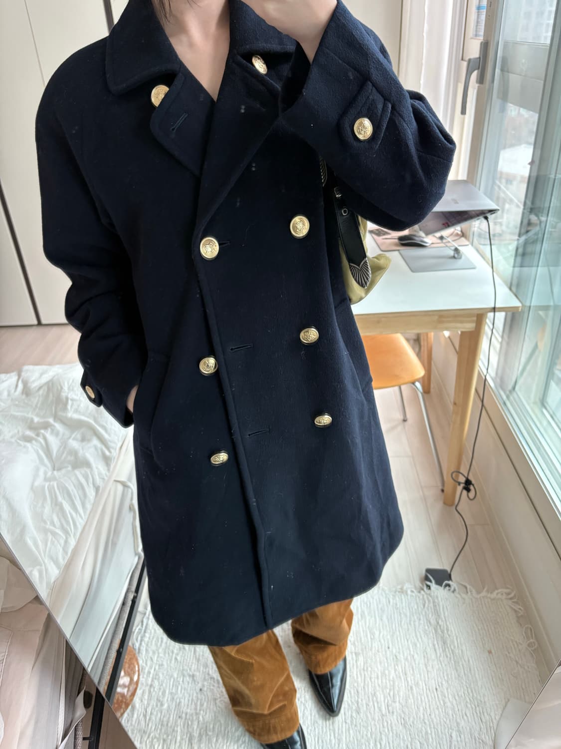 Gold Button Uniform Coat 상품이미지9