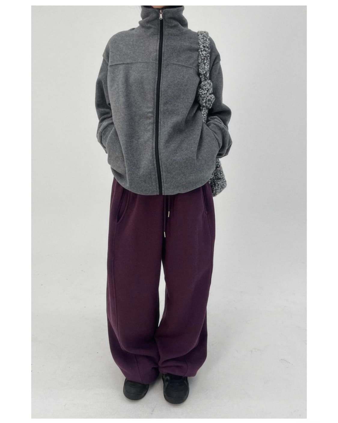 베르크서울 테이프 플리스 집업 TAPE FLEECE ZIP-UP 그레이 상품이미지9