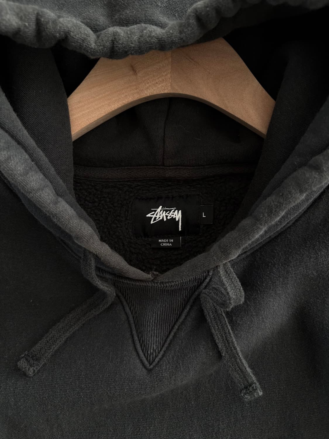 Stussy 스투시 차콜 컬러 코튼 후드티 상품이미지7