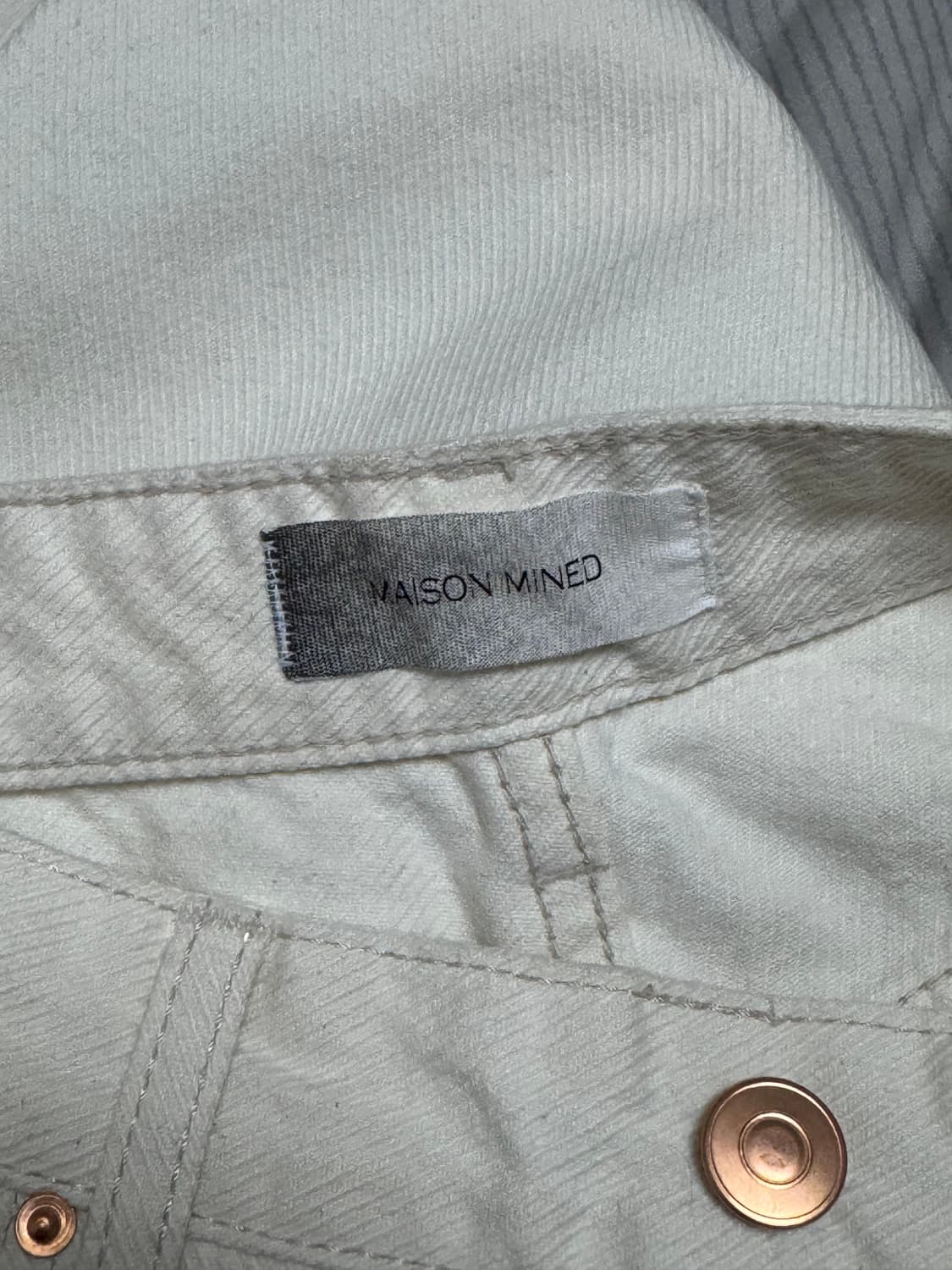 메종미네드 / 패치워크 데님 팬츠 /46 상품이미지3