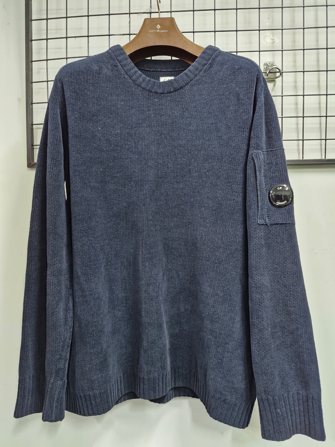 110XXL CP컴퍼니 네이비 렌즈와펜 니트 스웨터  상품이미지1