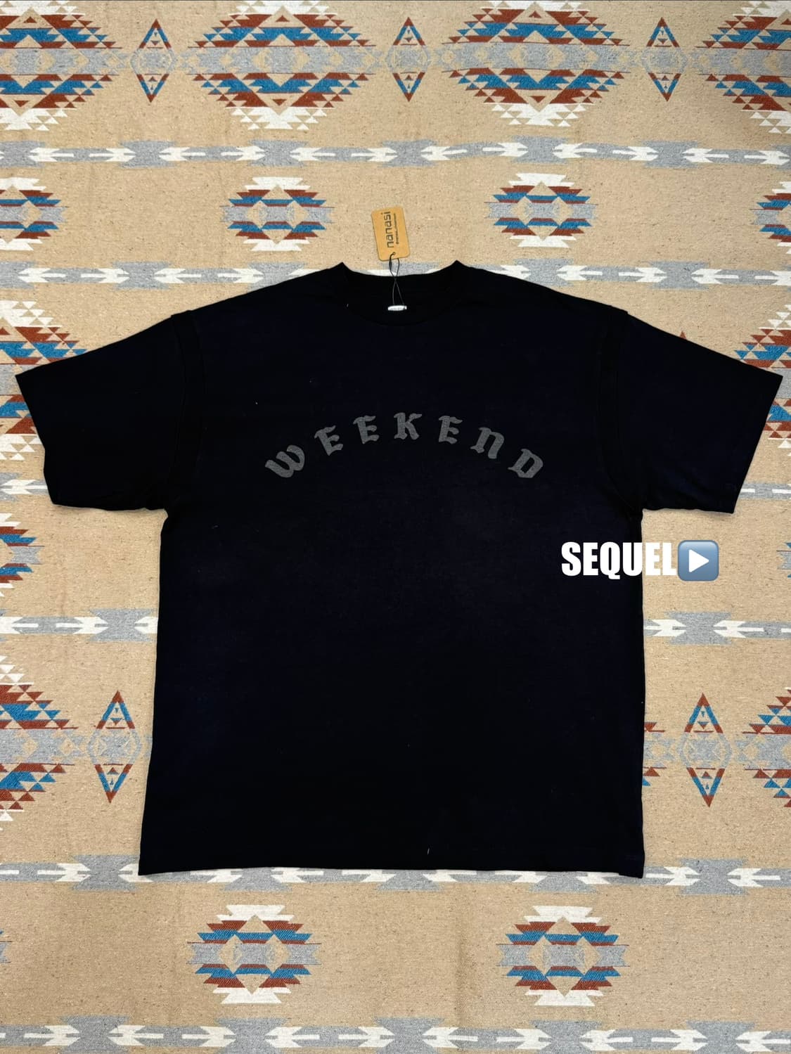 [XL] 시퀄 SEQUEL 티셔츠 블랙 상품이미지1