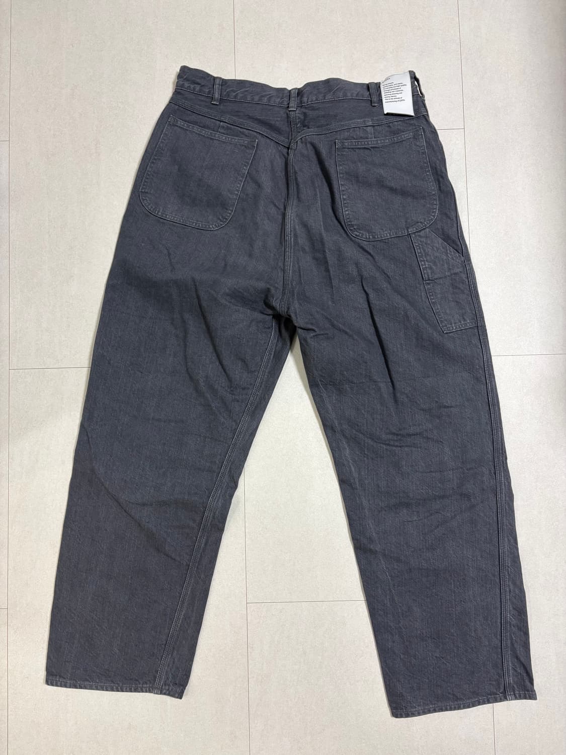 시오타 데님 페인터팬츠 미디엄그레이 6 상품이미지5