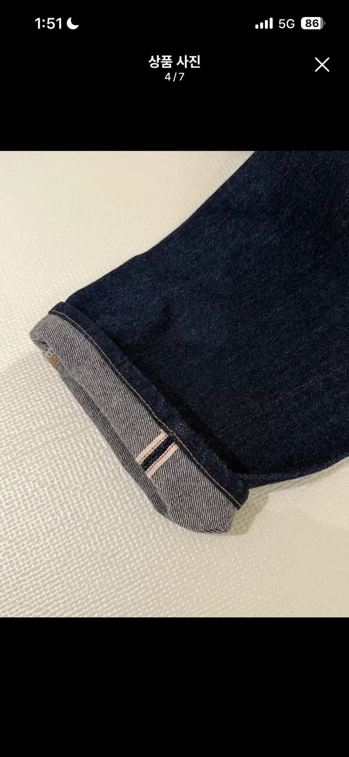 LVC 50154-0091 린스드 데님 32x32 상품이미지4