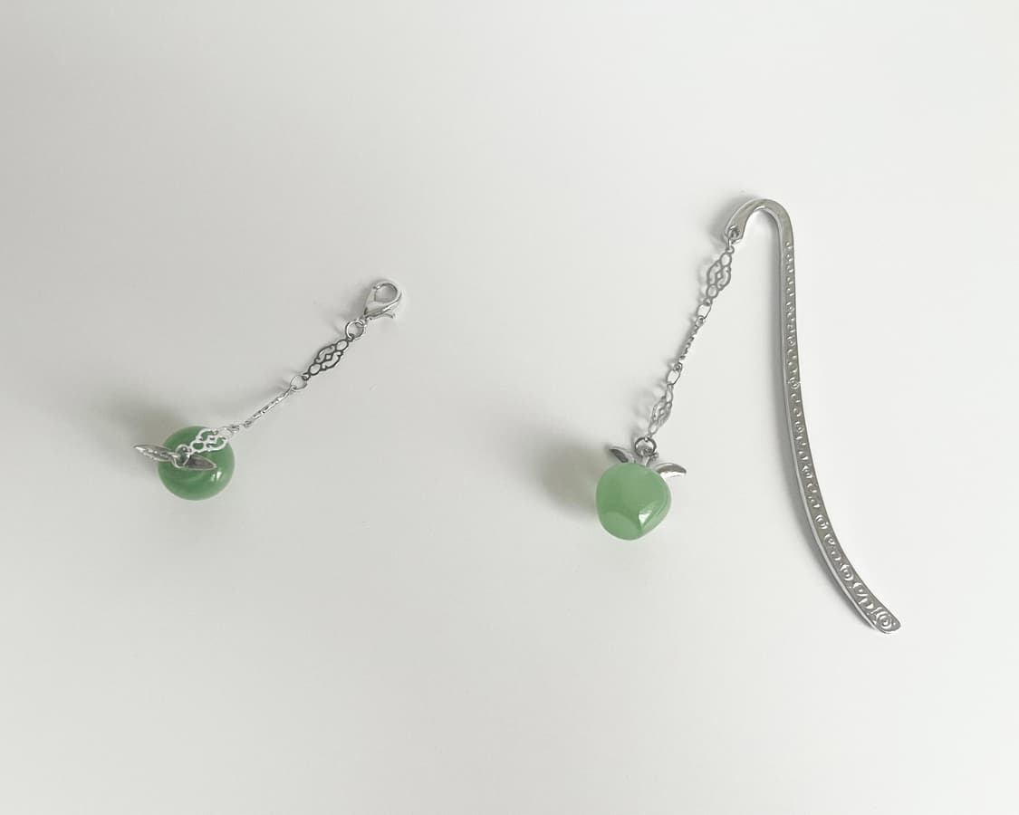 Green Apple Bookmark 청사과 원석 책갈피 상품이미지7
