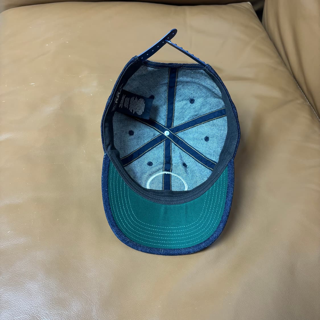 RRL 더블알엘 랄프로렌 폴로 6패널 볼캡 모자 워시드 데님 상품이미지6