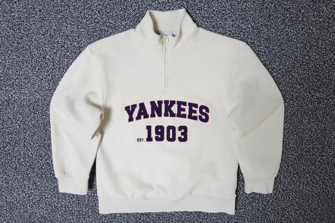 [무료배송][145]MLB 키즈 반집업 맨투맨 긴팔티 상품이미지1