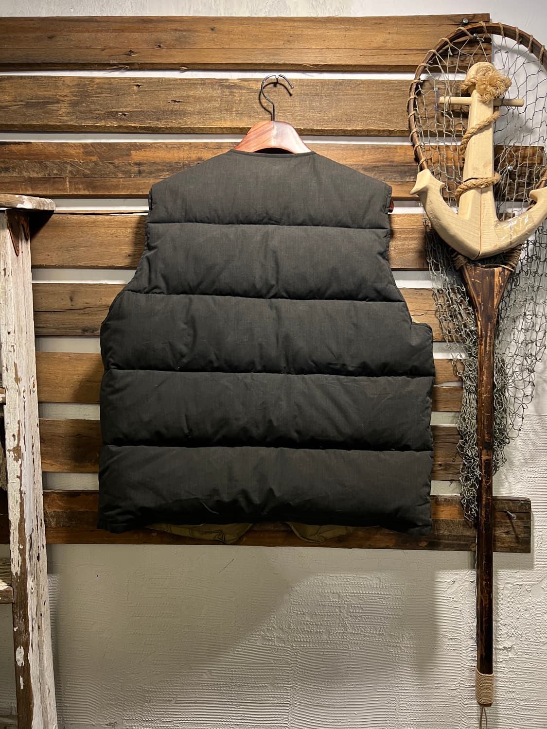 [L]USA 빈티지 차콜그레이 헌팅 다운 베스트 상품이미지7