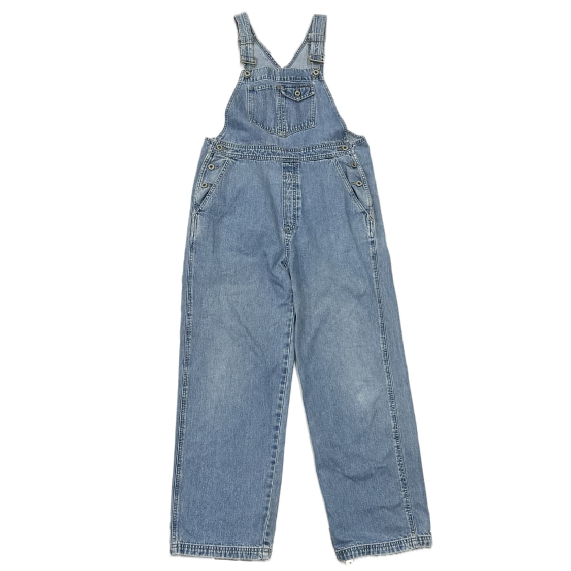 재팬 Gap 데님 빈티지 워싱 멜빵 팬츠  일자핏 핀터 바디슈트 상품이미지3