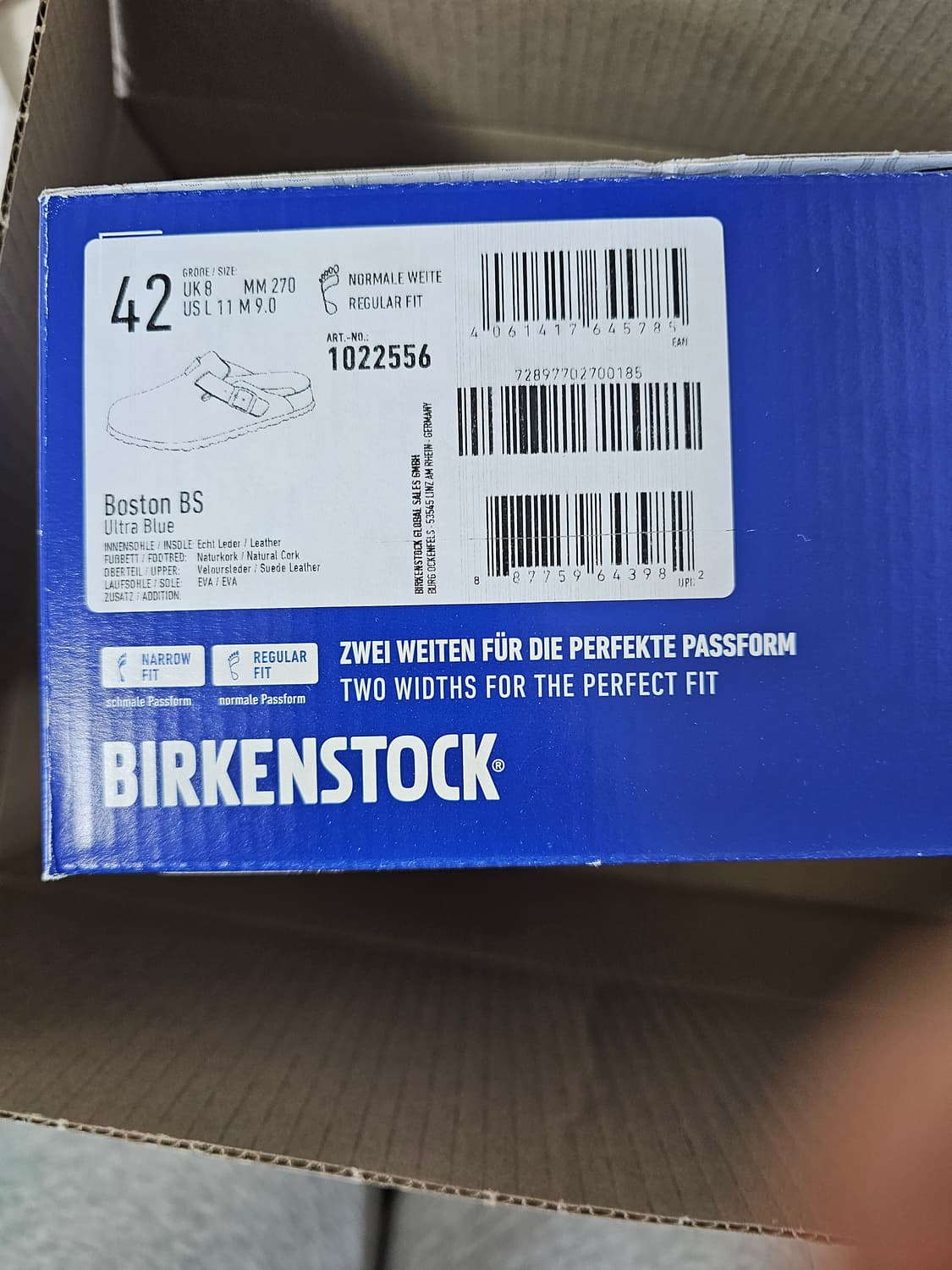 버켄스탁 보스턴 울트라블루 270 상품이미지2