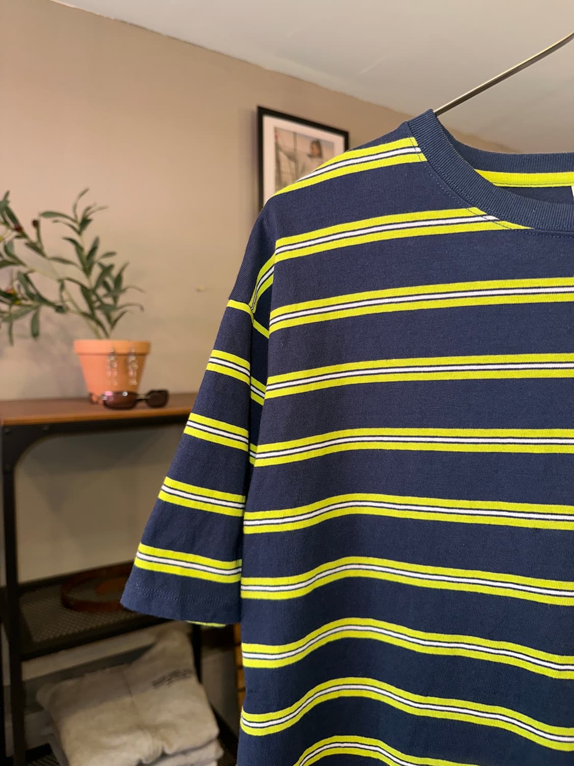 Niko and stripe pattern cotton T-shirt 상품이미지3