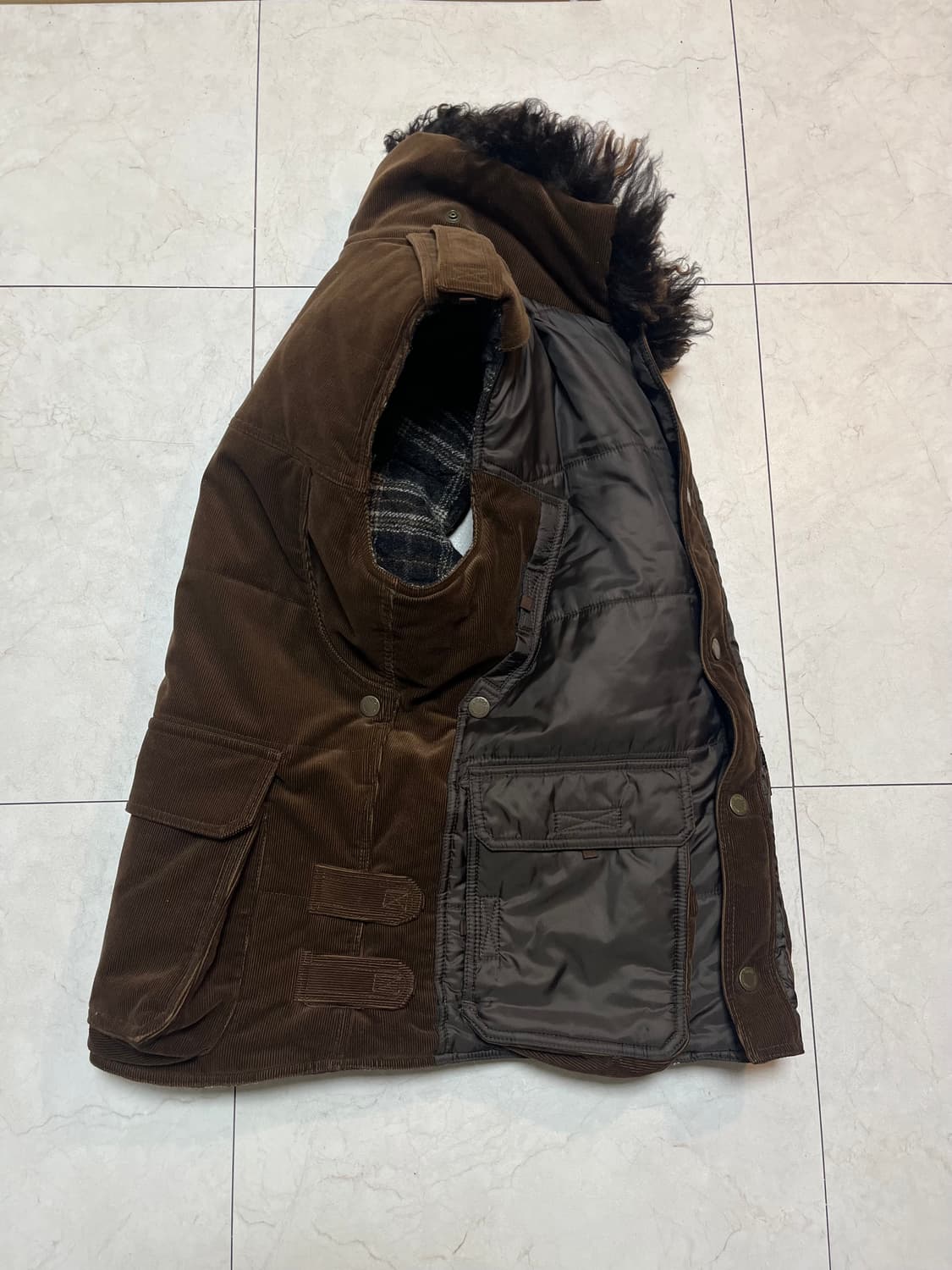 돌체앤가바나 퍼 코듀로이 울 베스트 상품이미지3