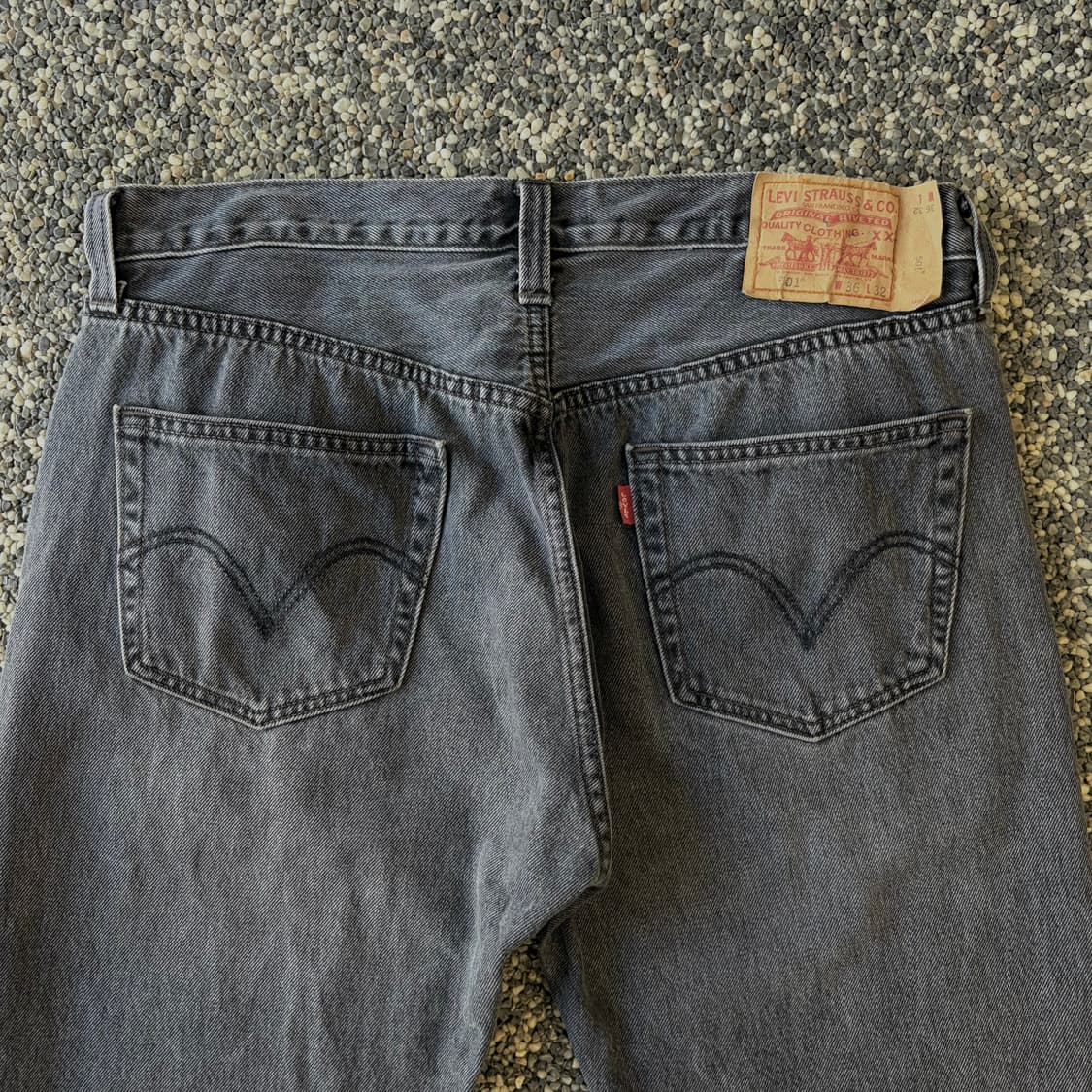 리바이스 501 그레이 데님 팬츠 (36) 상품이미지5